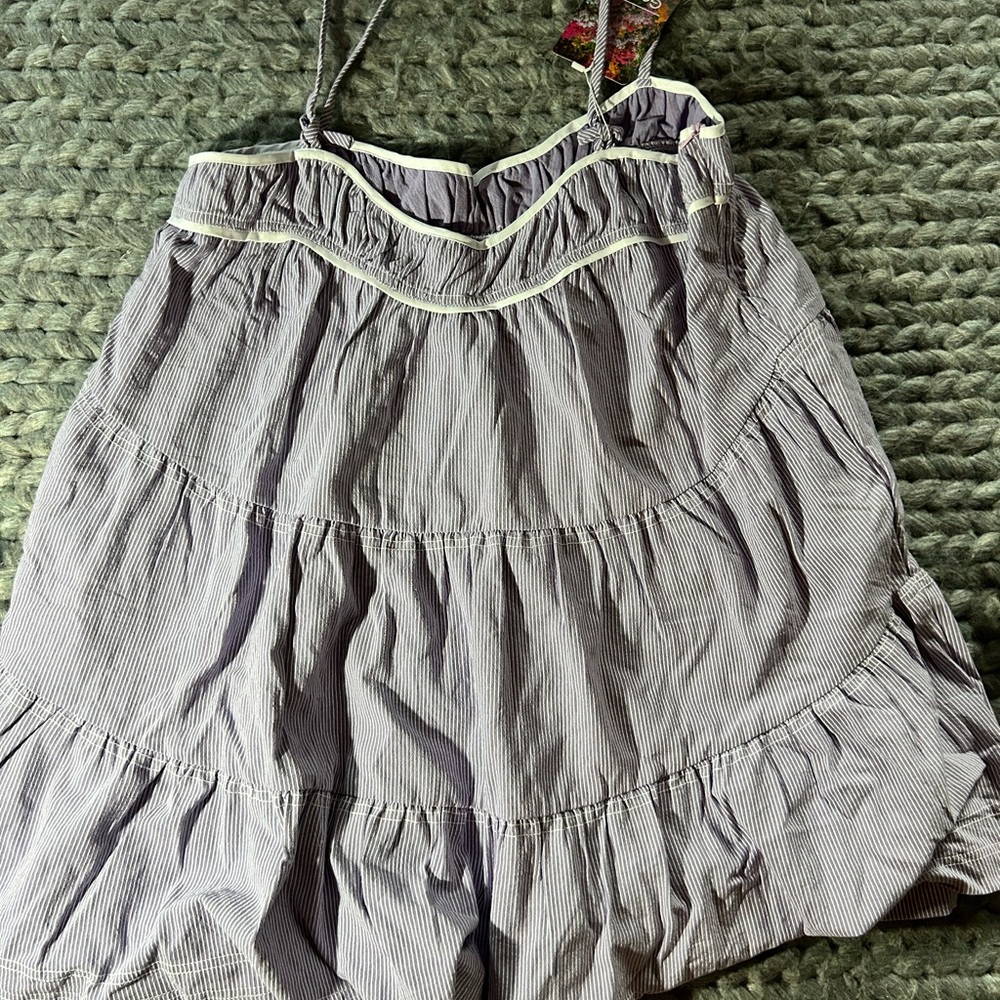 Amazon Women's Mini Dress - Purple and White